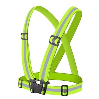 Gilet courant de la sécurité SJV003 de gilet de veste de sécurité de gilet réfléchissant bon marché jaune fluorescent réfléchissant en gros de ceinture