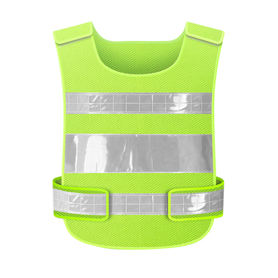 Le gilet réfléchissant de sécurité de la visibilité SJV07 élevée bon marché jaune en gros fonctionnent l'habillement courant