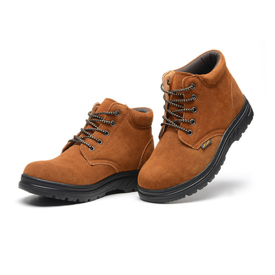 Les chaussures fonctionnantes de la sécurité SJH09 garnissent en cuir pour lacer les chaussures de sécurité respirables d'Anti-fracas et d'Anti-piqûre