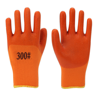 Le PVC mécanique de sécurité de la construction SJS300 a enduit les gants fonctionnants épais