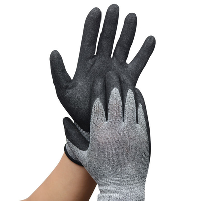 Les gants de main de sécurité du travail SJS298 huilent les gants enduits de sécurité de nitriles résistants de main