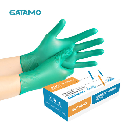 SN209 saupoudrent le ménage en gros de gants libres de nitriles les gants de catégorie que comestible remettent saupoudrent le vinyle libre Ni cosmétique de gants