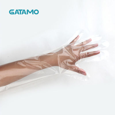 Gants vétérinaires du PE SN29 de gants jetables de bras de PE animal en plastique jetable de haute qualité de longueur