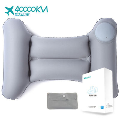 Camping portatif fait sur commande de voyage de l'oreiller gonflable en gros TPU du voyage SW9012 augmentant le coussin gonflable de siège arrière de voiture d'air